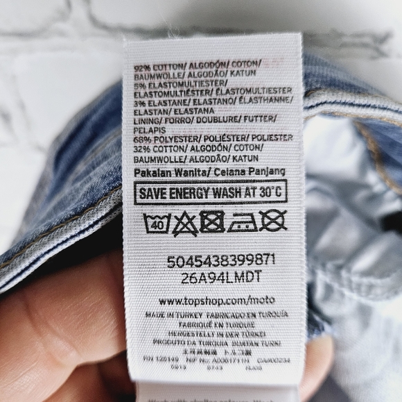 TOPSHOP | Jamie moto floral embroidered petite/cropped jeans - Picture 8 of 9